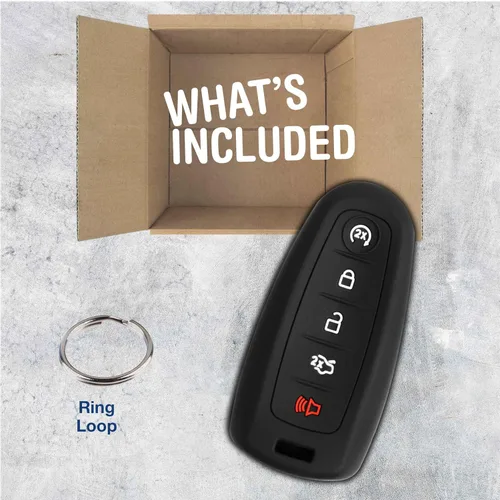 Vista 3 de KeyGuardz - Carcasa exterior de goma suave para Ford Lincoln con control remoto de entrada sin llave