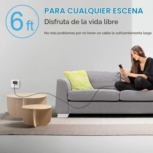 Vista 7 de Cargador extra largo de 10 pies para iPhone 14, 13, 12, carga rápida, paquete de 2 cargadores súper rápidos de 20 W con cable de carga rápida largo