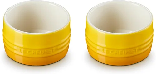 Vista 22 de Le Creuset - Ramequín redondo de cerámica de pared recta, 7 onzas, Oyster Ostra
