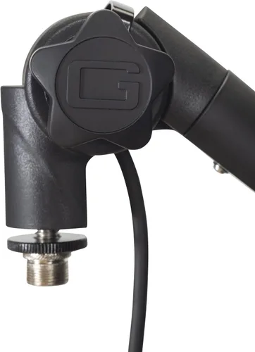 Vista 8 de Gator Frameworks - Soporte para micrófono de transmisión montado en escritorio Deluxe para podcasts y grabación; cable XLR integrado, (GFWBCBM3000)
