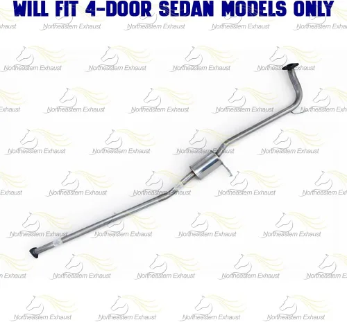 Vista 3 de Tubo resonador de escape compatible con Honda Accord 1998-2002 2.3L Sedán Acero inoxidable Northeastern Exhaust Incluye abrazaderas, juntas