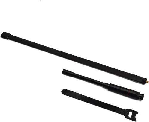Vista 7 de TWAYRDIO Antena táctica CS 144/430MHz 2M/70CM 18.7 pulgadas plegable BNC antena para ICOM IC-A14 IC-V8 Vertex HX300 HX320 Kenwood TK100 TK200 Radio
