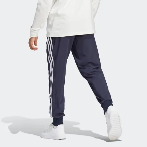 Vista 4 de adidas Aeroready Essentials - Pantalones tejidos con 3 rayas con puños para hombre