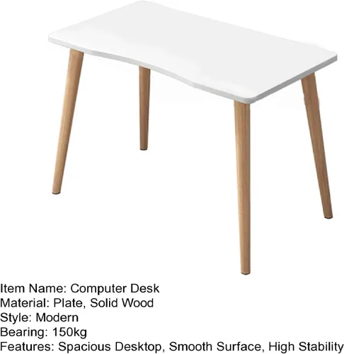 Vista 7 de Escritorio para computadora, moderno y ergonómico diseño de arco, escritorio de computadora espacioso para computadora de escritorio de estudio