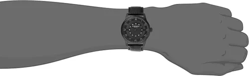 Vista 2 de Stuhrling Original 650.04 Aviator Reloj de cuarzo con correa de piel transparente para hombre