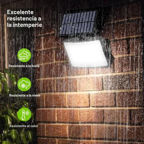 Vista 6 de Adiding Luces Solares para Exteriores, Luces de Inundación LED de 2800LM con Cable de 5 m, Luces Solares con Sensor de Movimiento y Control Remoto