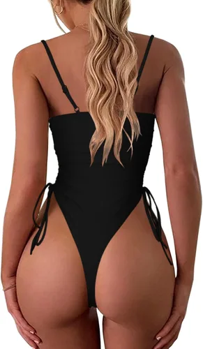 Vista 2 de Iioiom traje de baño sexy de una pieza con cintura alta para mujer