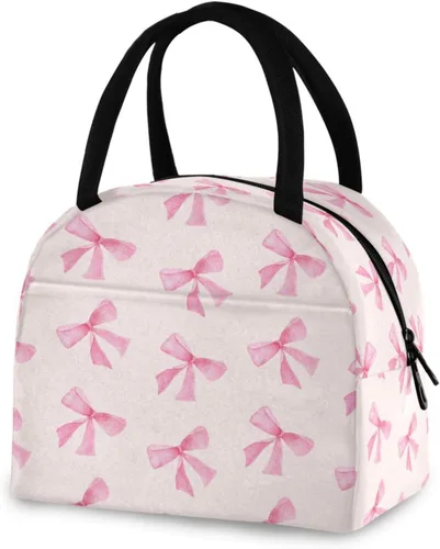 Vista 12 de Blueangle Bolsa de almuerzo aislada con patrón de aguacate para mujeres, bolsa de almuerzo aislada, bolsa térmica para estudiantes y lonchera