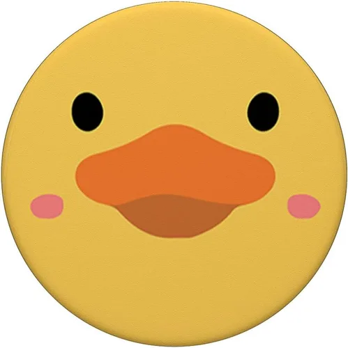 Vista 3 de Cara de pato divertido pato amarillo de goma lindo pato PopSockets estándar PopGrip