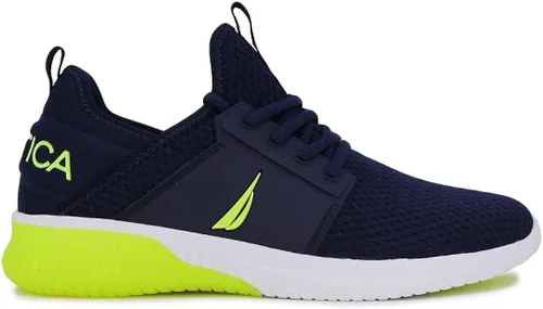 Vista 2 de Nautica Zapatillas deportivas para hombre, cómodas, informales, con cordones, a la moda, para caminar, pantalones deportivos ligeros