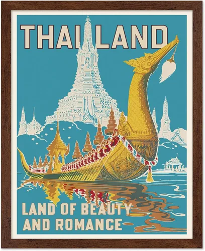 Vista 56 de Poster Master Póster de viaje vintage, impresión retro de Tailandia, arte de pared publicitario, regalo para él, ella, amante de los viajes