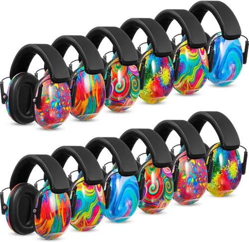 Vista 14 de Amylove 12 unidades de protección auditiva para adultos y niños, auriculares con cancelación de ruido, orejeras de tiro a granel con reducción