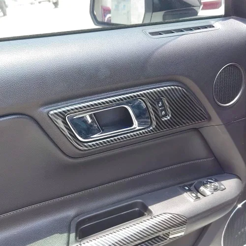 Vista 7 de AOKIO Cubierta de marco de interruptor de manija compatible con Ford Mustang 2015 2016 2017 2018 2019 2020 2021 2022 2023 2024 Accesorios
