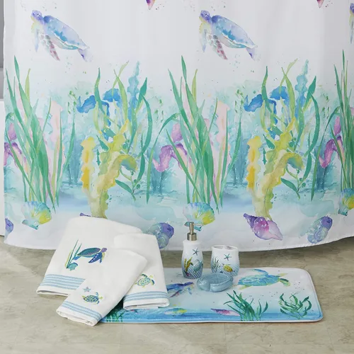 Vista 4 de SKL Home by Saturday Knight Ltd. Acuarela Ocean Lotion/Dispensador de jabón, multicolor