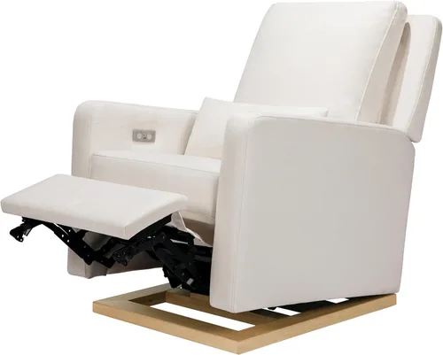 Vista 11 de Babyletto Sigi Recliner/Glider para guardería en Performance Beach Tejido ecológico Performance Beach