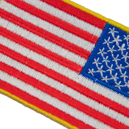 Vista 4 de A-ONE - Parches tácticos bordados de Estados Unidos Bandera Americana Inversa + Pin de emblema de Estados Unidos, insignia de bandera de país NO.034A