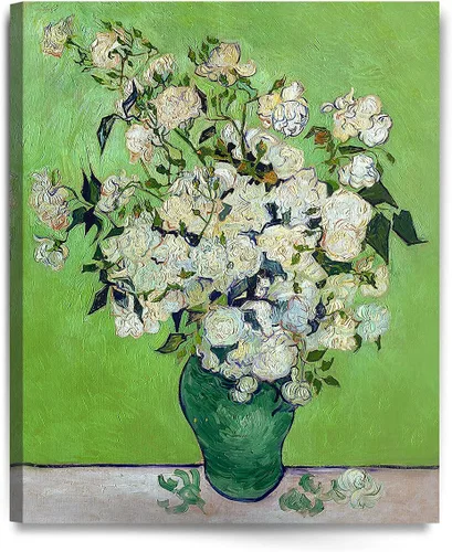 Vista 89 de Serie de pinturas de Vincent Van Gogh (favoritos). Reproducción de arte clásico de Van Gogh, impreso en lienzo, Algodón, Almond Blossom, 16x20