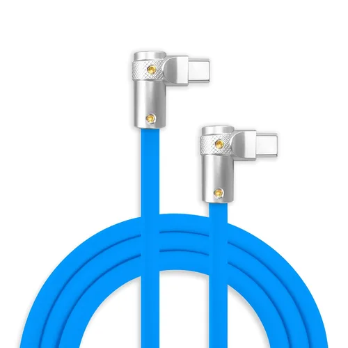 Vista 40 de chubbycable FlexElbow - Cable de carga rápida de 90 grados y 240 W, cable USB C en ángulo recto, cable de carga de silicona compatible con iPhone