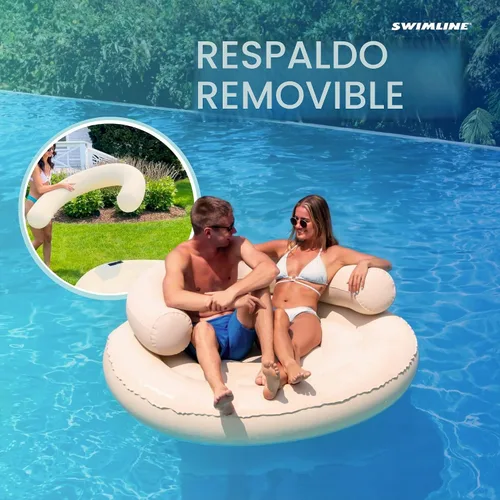 Vista 8 de SWIMLINE Fabric Covered Pool Float Lounger Salón de tela Cloud 360