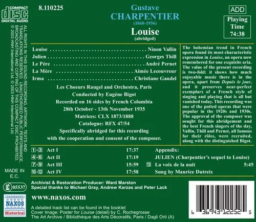 Vista 2 de Great Opera Recordings Louise