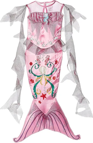 Vista 2 de Disfraz de sirena rosa para niños