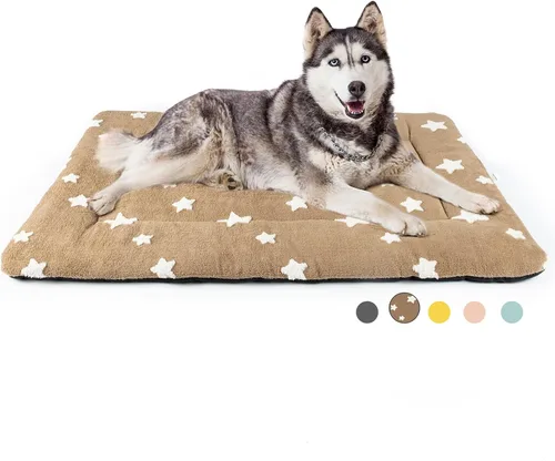 Vista 17 de Mora Pets - Cama para gatos de interior lavable, almohadilla antideslizante para jaula de perros, linda cama para perros con estrellas para perros