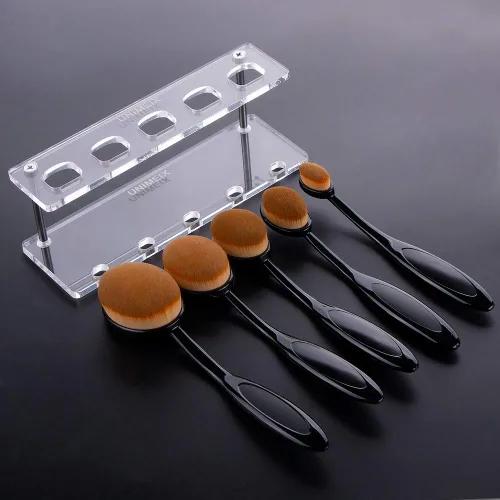Vista 6 de UNIMEIX Paquete de 5 pinceles de mezcla para hacer tarjetas, manualidades, juego de pinceles para licuadora de tinta, herramienta de fondo de papel