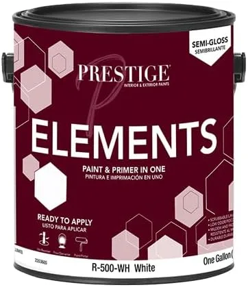 Vista 16 de PRESTIGE Paints Elements - Pintura interior e imprimación en uno, cáscara de huevo, 1 galón, gris cabo