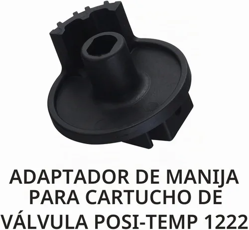 Vista 3 de Repuesto (100657) para manija de ducha con palanca Moen, compatible con sistemas de válvulas Moen PosiTemp Cromo