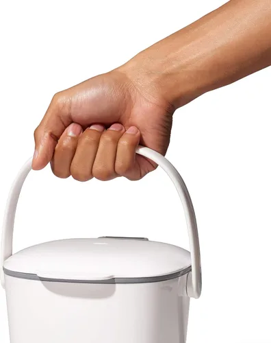 Vista 6 de OXO OXO Good Grips - Cubo de basura para compost (1,75 galones/6,62 L)., Blanco/Gris