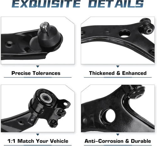 Vista 4 de Brazo de control inferior delantero con junta esférica para Mazda 3 2004-2009, para 3 Sport 2009, para Mazda 5 2006-2017 Kit de suspensión K620040