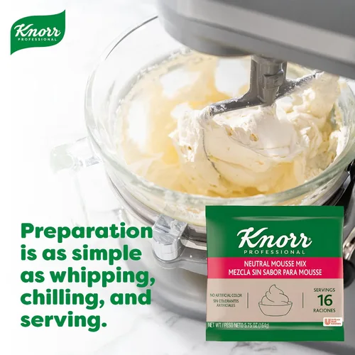 Vista 5 de Knorr Mezcla de postre profesional de mousse neutra, sin colores artificiales, 5.75 onzas (paquete de 10)