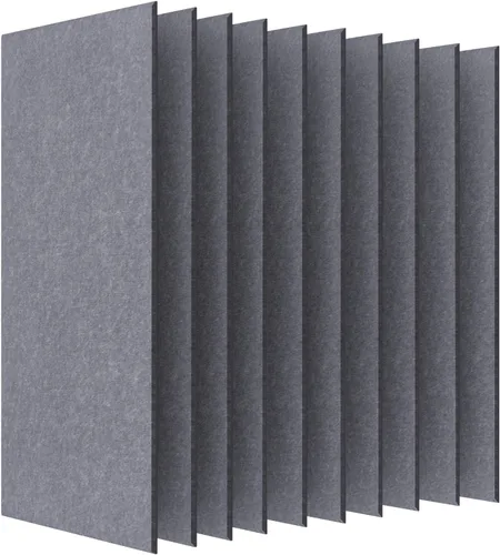 Vista 17 de UMIACOUSTICS - 12 piezas de paneles acústicos, paneles de pared insonorizados de 11.8 x 11.8 x 0.35 pulgadas, paneles de absorción de sonido