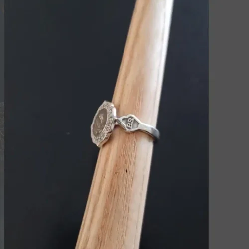 Vista 4 de Ssjewel Customized Women Class Rings University Logo Ring Personalized Jewelry Men Women High School Ring 14K White Gold Finish Silver Class Rings