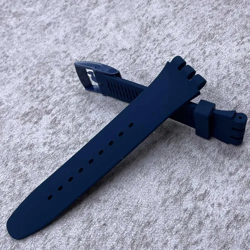 Vista 7 de Correa de reloj de goma de siliconacorrea de reloj de repuesto para Swatch