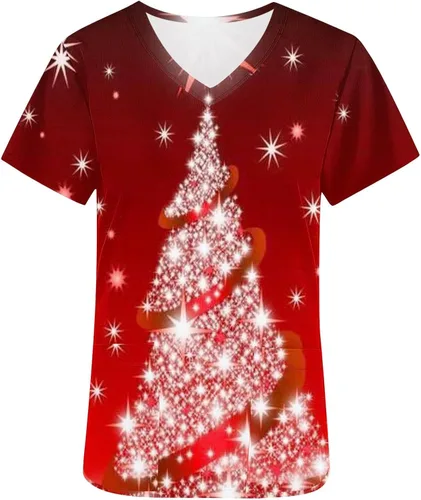 Vista 4 de Blusas de manga corta para mujer, cuello en V, para verano, otoño, 2023, Y2K
