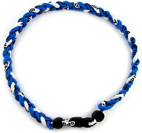 Vista 30 de MapofBeauty Dos colores moda tres trenzado cuerda Tornado collar