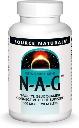 Vista 5 de Source Naturals N-A-G N-acetil glucosamina para soporte articular y revestimiento intestinal* - 500 mg - 60 tabletas
