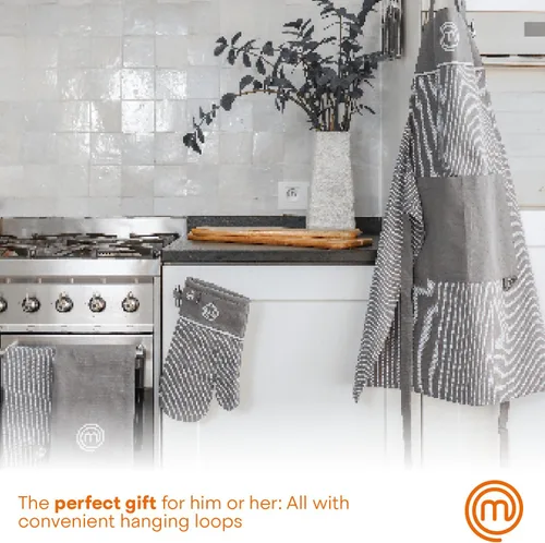 Vista 7 de MasterChef Chef Apron for Men & Women, Cooking Apron for the Kitchen & BBQ Grilling
