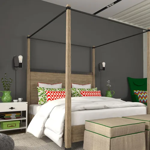 Vista 3 de GLOBE Electric x Novogratz 51488 - Lámpara de pared de 1 luz enchufable o cableada, negro mate, cable de tela de 5.9 pies, interruptor basculante