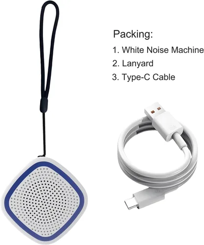 Vista 6 de Máquina de ruido blanco, máquina de sonido de conexión inalámbrica con 36 sonidos relajantes, máquina de dormir para adultos, bebés, niños, función