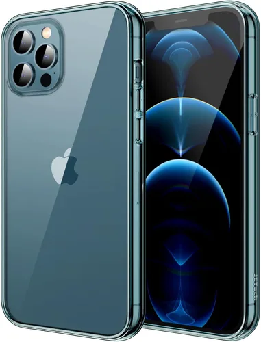 Vista 13 de JETech - Funda para iPhone 12/12 Pro de 6.1 pulgadas, cubierta para teléfono a prueba de golpes que no se pone amarilla, parte trasera transparente