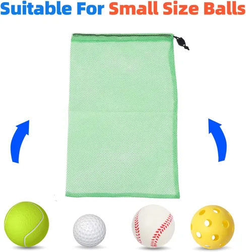 Vista 84 de GSE Games & Sports Expert Bolsa de malla con cordón para béisbol, pelotas de pickleball, pelotas de golf, gimnasio, equipo de natación, lavandería