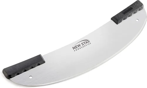 Vista 3 de New Star 50646 Cuchillo de pizza de acero inoxidable de grado comercial, estilo rockero, 20 pulgadas