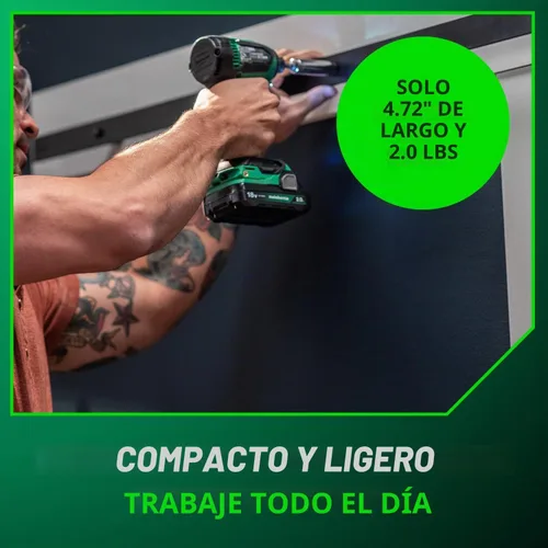 Vista 6 de Metabo HPT 18V Cordless Brushless, Impact Driver Kit, WH18DEX