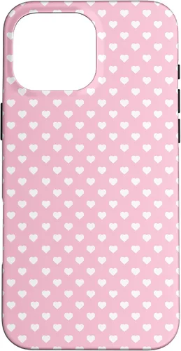 Vista 19 de Hearts Pattern Light Pink White Valentine Case for iPhone 17
