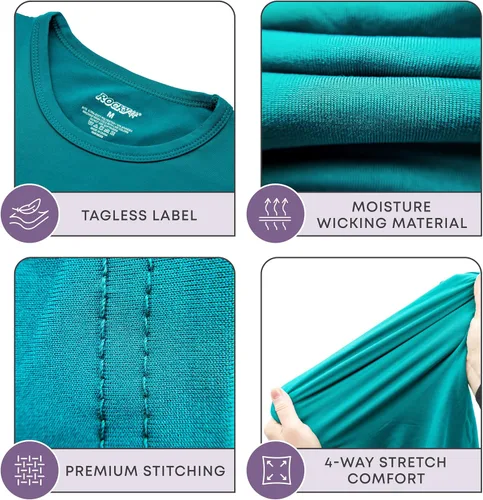 Vista 3 de Rocky Ropa interior térmica para niños, ropa interior larga para niños, capa base para clima frío/esquí