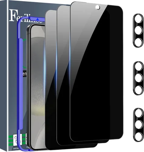 Vista 22 de Ferilinso [Instalación Automática de Polvo] Pack de 3 Protectores de Pantalla de Privacidad para Google Pixel 10 Pro XL, Accesorios Compatibles