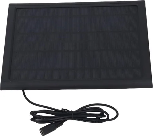 Vista 5 de Aramox Cargador de batería solar de 6 W, cargador de panel solar portátil con carga rápida inteligente 25% tasa de conversión para automóvil