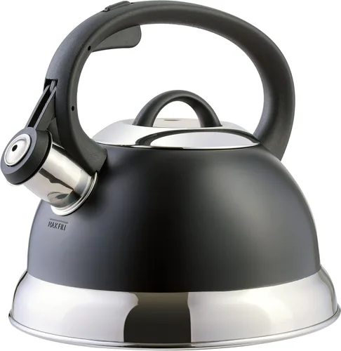 Vista 14 de Hervidor de agua para té con silbido Mr. Coffee 91407.02 Flintshire, de acero inoxidable, 1.75 qt, Plateado Satén cepillado